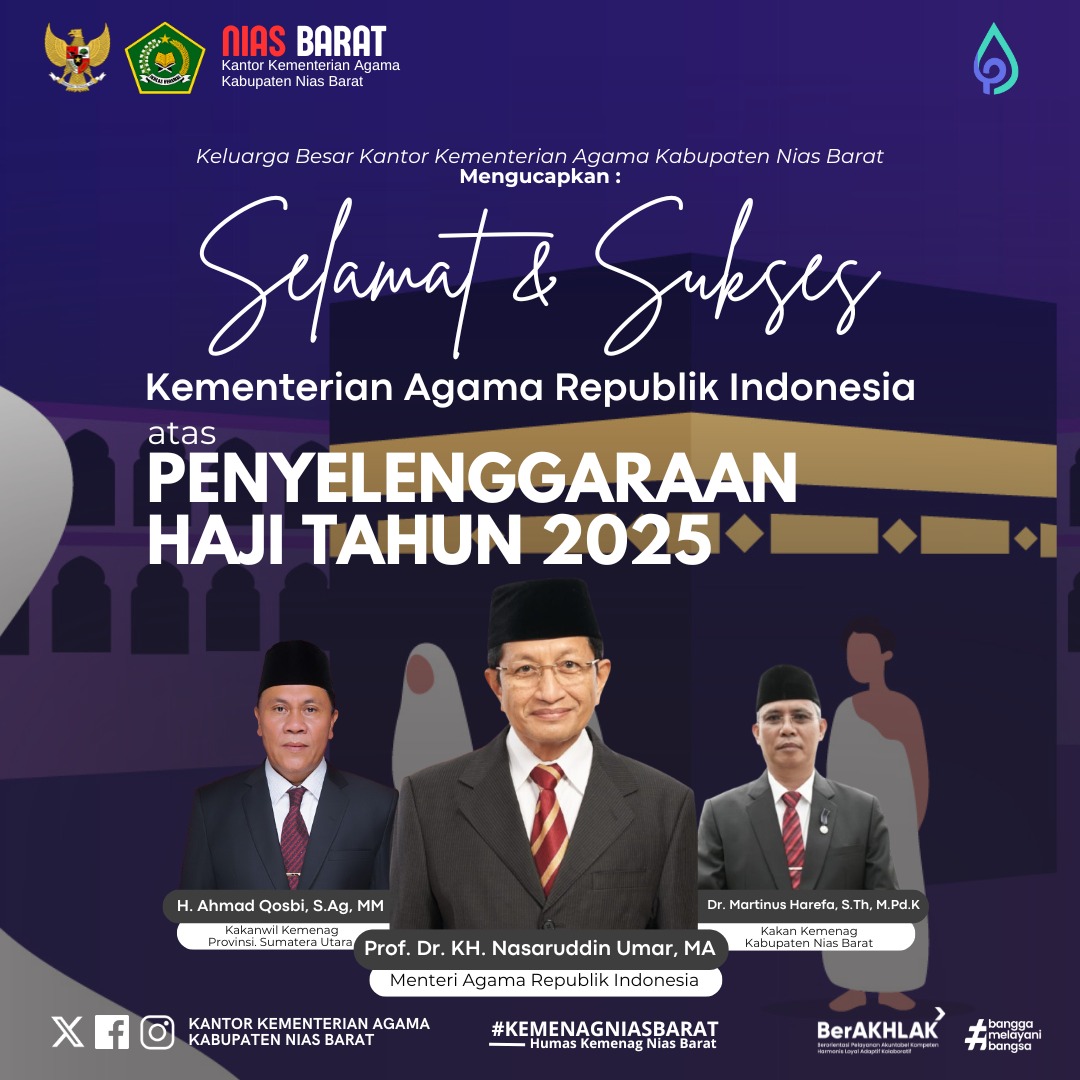 Kemenag Nias Barat Apresiasi Penyelenggaraan Haji 2025 oleh Kementerian Agama RI