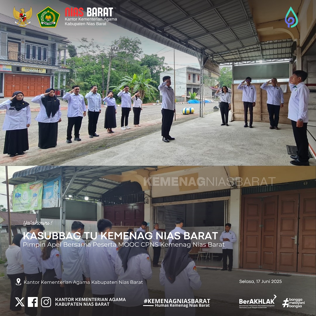 Kemenag Nias Barat Gelar Apel Pagi Bersama CPNS Peserta MOOC 2025