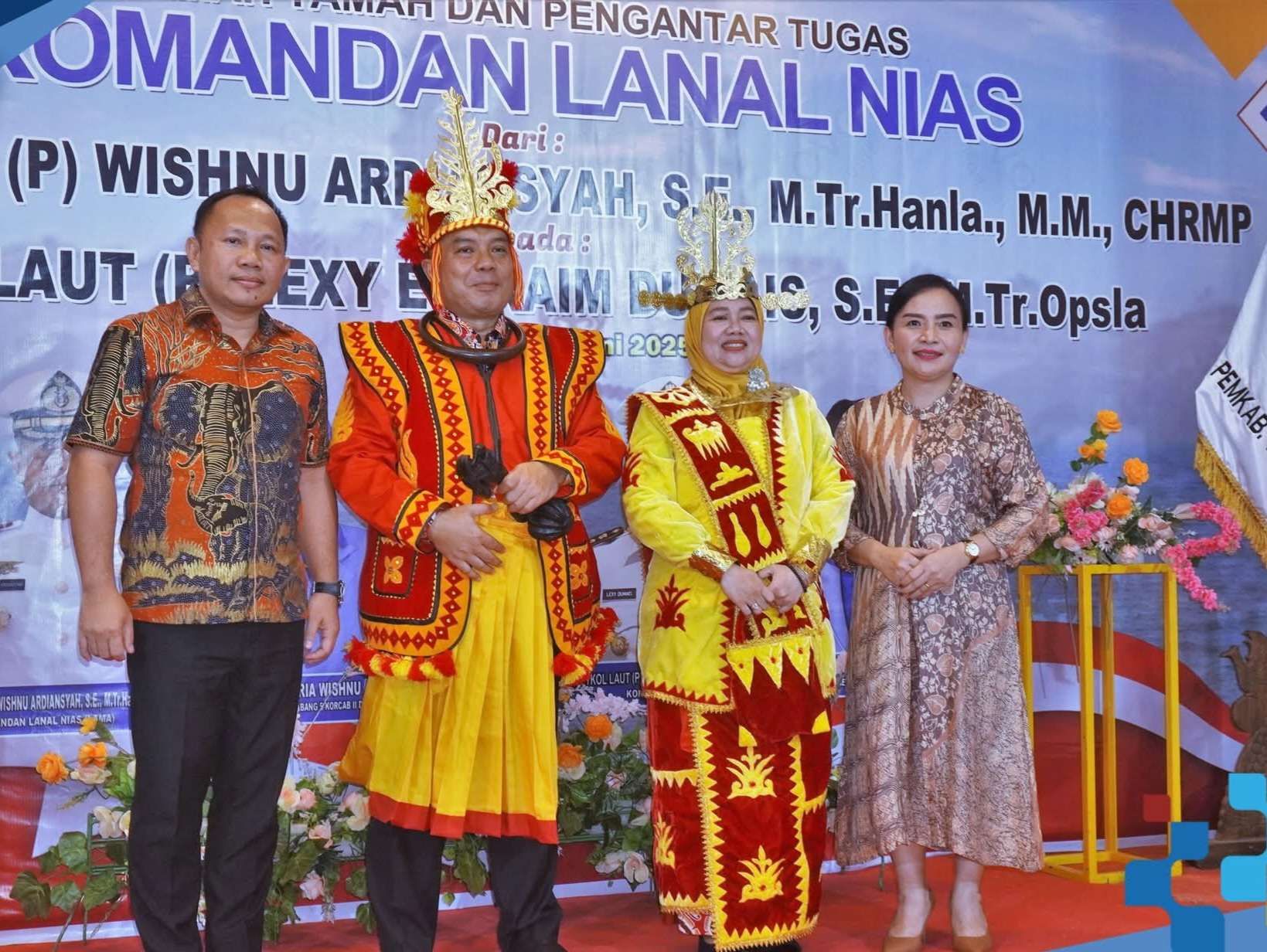 Serah Terima Komandan Lanal Nias, Bupati Nias Selatan Apresiasi Sinergi TNI AL